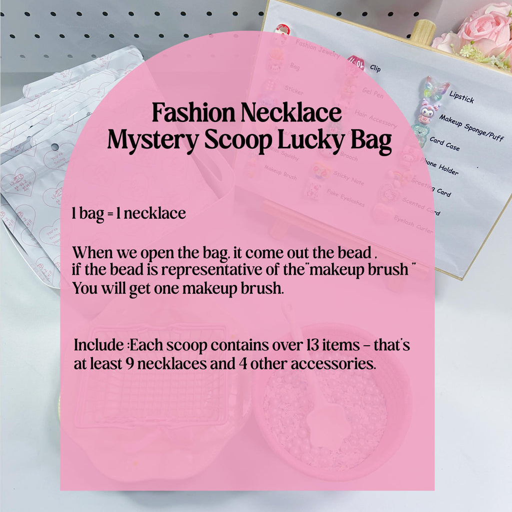 Fashion Necklace Mystery Scoop Lucky Bag ( Necklace + Mystery Accessories )