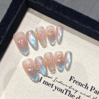 [Shinning Miss Mermaid]   (Handmade press on nails)  Medium/Oval Nails 10pcs/set