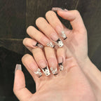 [Miss Pink Ballet]   (Handmade press on nails)  Medium/Ballerina Nails 10pcs/set MRK414