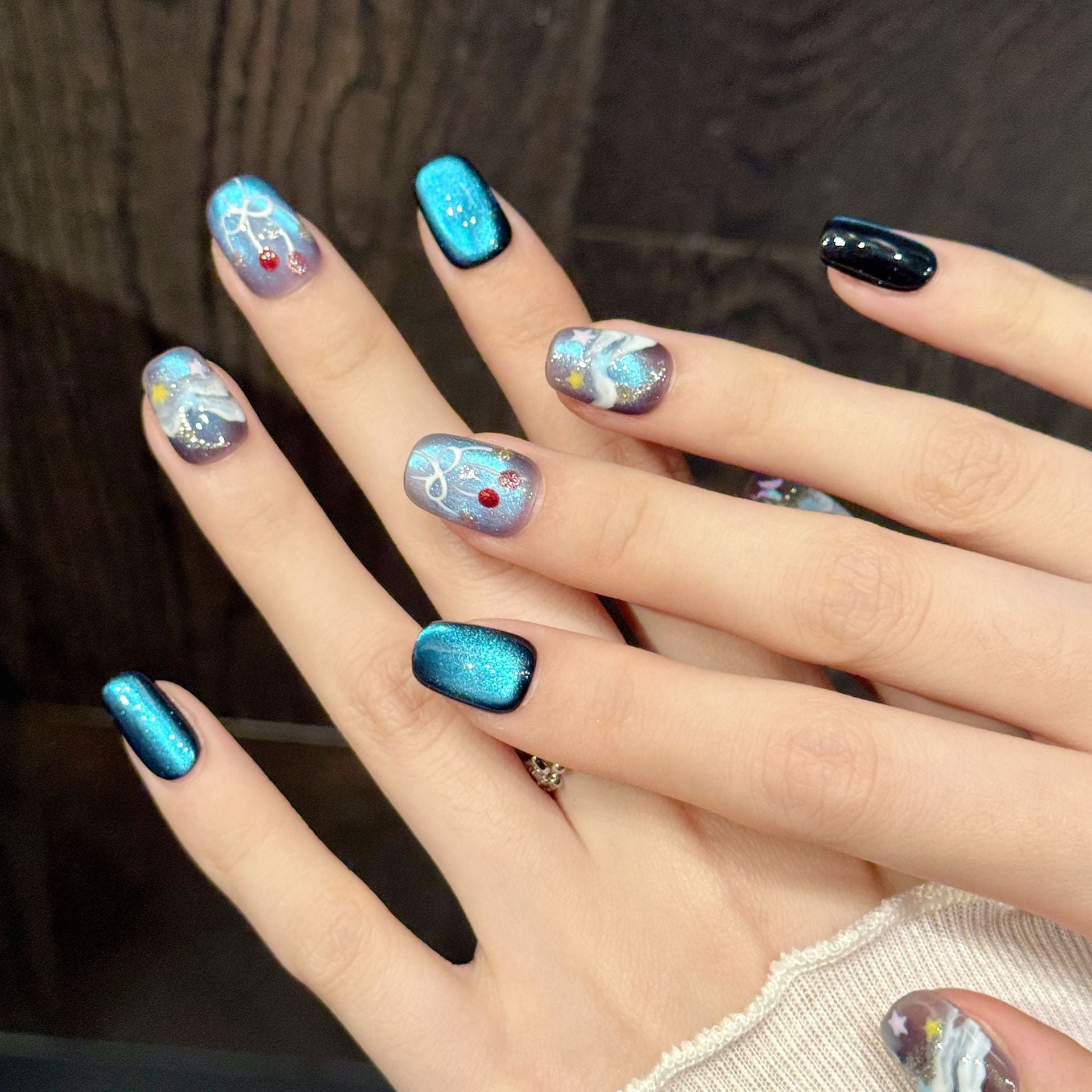 [Miss Pink Ballet]   (Handmade press on nails)  Short/Squoval Nails 10pcs/set