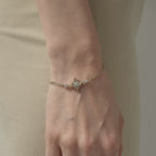 Minimalist Flower Necklace Premium Niche Designer Chain Light Titanium Gold Plated Bracelet Fashion Jewelry