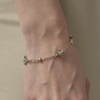 Minimalist Flower Necklace Premium Niche Designer Chain Light Titanium Gold Plated Bracelet Fashion Jewelry