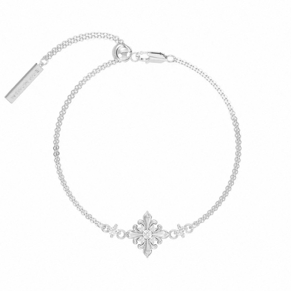 Minimalist Flower Necklace Premium Niche Designer Chain Light Titanium Gold Plated Bracelet Fashion Jewelry