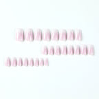 [Modern Pink Blooming]  Short/Squoval Nails    press on nails   24pcs/set
