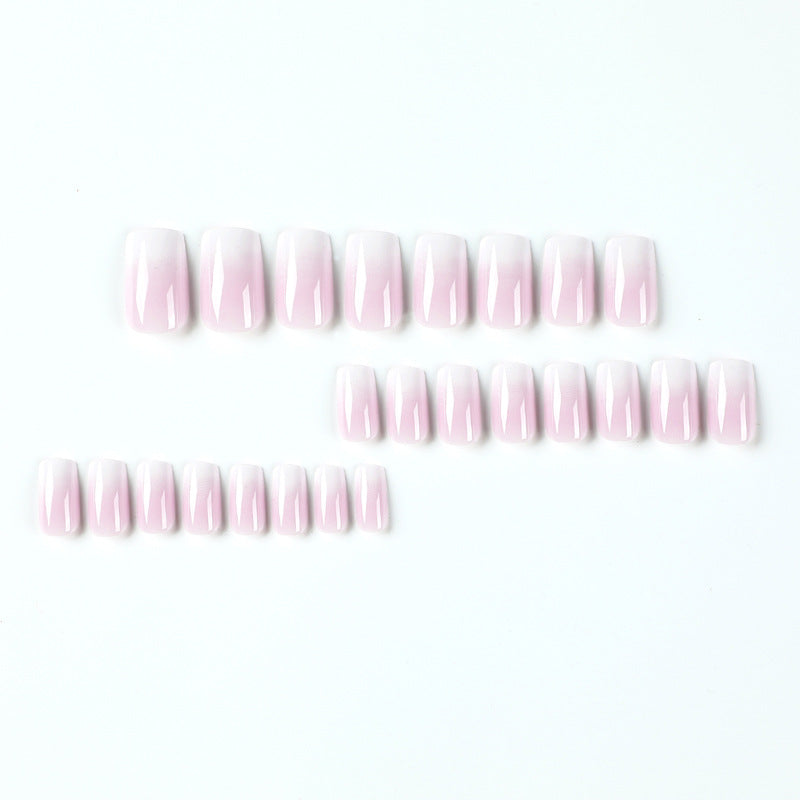 [Modern Pink Blooming]  Short/Squoval Nails    press on nails   24pcs/set