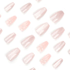 [3D Pink Bowknot]   Medium/Ballerina Nails    press on nails   24pcs/set