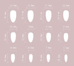 [Moderm 3D Sliver]   Medium/Almond Nails    press on nails   24pcs/set