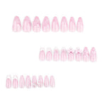 [Pink 3D Bowknot]   Medium/Almond Nails    press on nails   24pcs/set