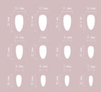 [Charming Brown Flowers]   Medium/Almond Nails    press on nails   24pcs/set