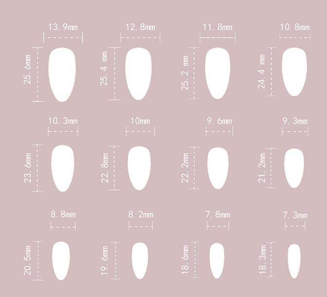 [Charming Brown Flowers]   Medium/Almond Nails    press on nails   24pcs/set