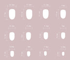 [Pink Flower Star]  Short/Oval Nails    press on nails   24pcs/set