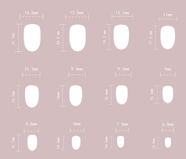 [Pink Flower Star]  Short/Oval Nails    press on nails   24pcs/set