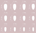 [Wine Red Petals]   Medium/Almond Nails    press on nails   24pcs/set
