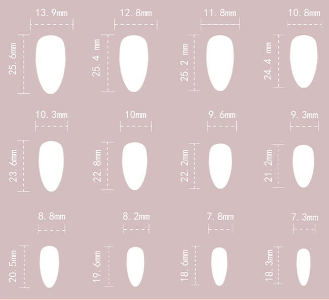 [Wine Red Petals]   Medium/Almond Nails    press on nails   24pcs/set