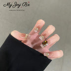 [Diamond Queen]   Medium/Squoval press on nails  10pcs/set