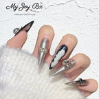 [Silver Planet]   Long/Stiletto Handmade press on nails  10pcs/set