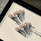 [Silver Moon]   Long/Stiletto Handmade press on nails   10pcs/set