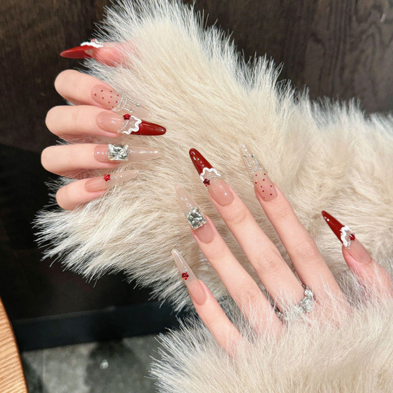 [Miss Graceful]   (Handmade press on nails)  Long/Stiletto Nails 10pcs/set