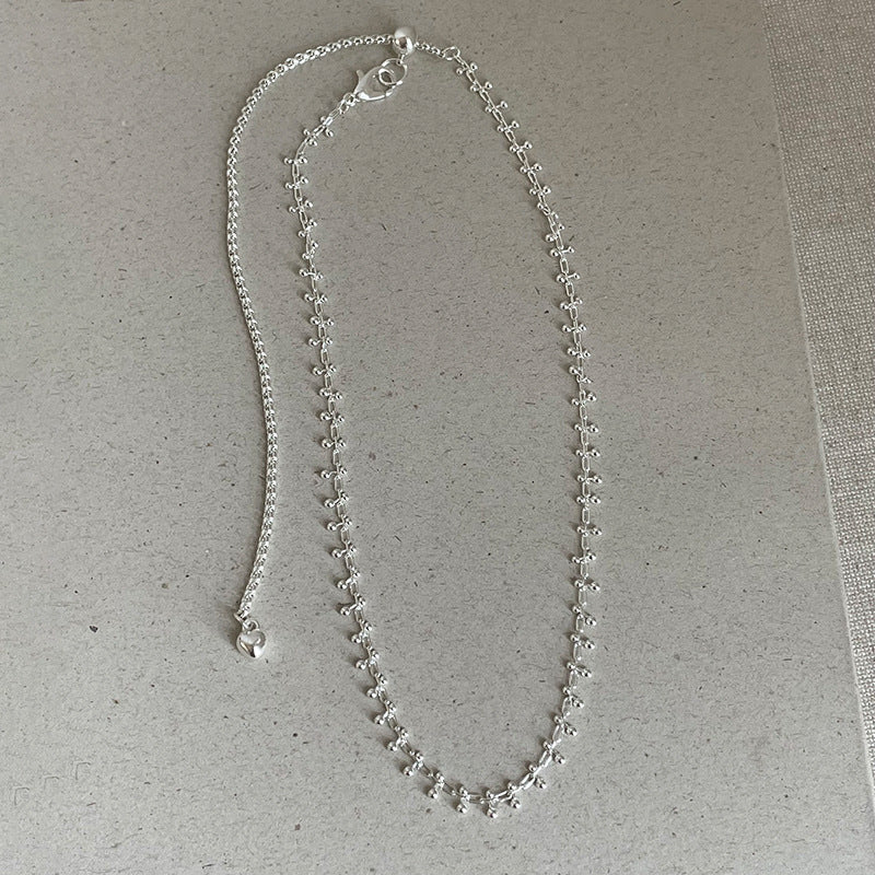 Pearl Woven Flower Necklace Unique Stylish Trendy Versatile Choke Stackable Necklace Fashion Jewelry