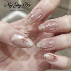 [Romantic Date]   Medium/Almond press on nails   10pcs/set