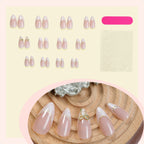 [Elegant Princess]   Medium/Almond Nails   press on nails   24pcs/set