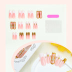 [Charming Golden]   Long/Coffin Nails    press on nails   24pcs/set