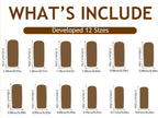 [Charming Golden]   Long/Coffin Nails    press on nails   24pcs/set