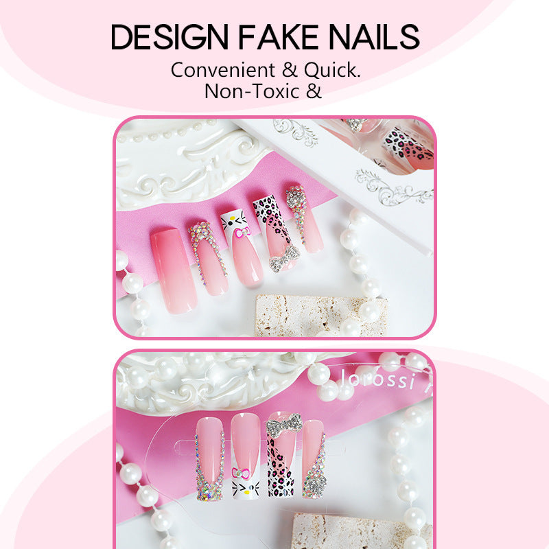 [Sparking Cat]  Long/Coffin Nails   press on nails   24pcs/set