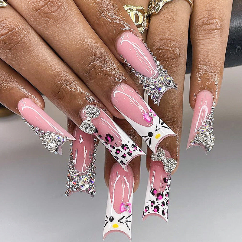 [Sparking Cat]  Long/Coffin Nails   press on nails   24pcs/set