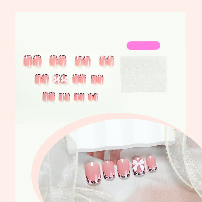 [Miss Bowknot]  Short/Square Nails   press on nails   24pcs/set