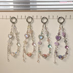 [Heart Go on]Bling Beads Phone Charms Shining Crystal Key Chain Bag Charm