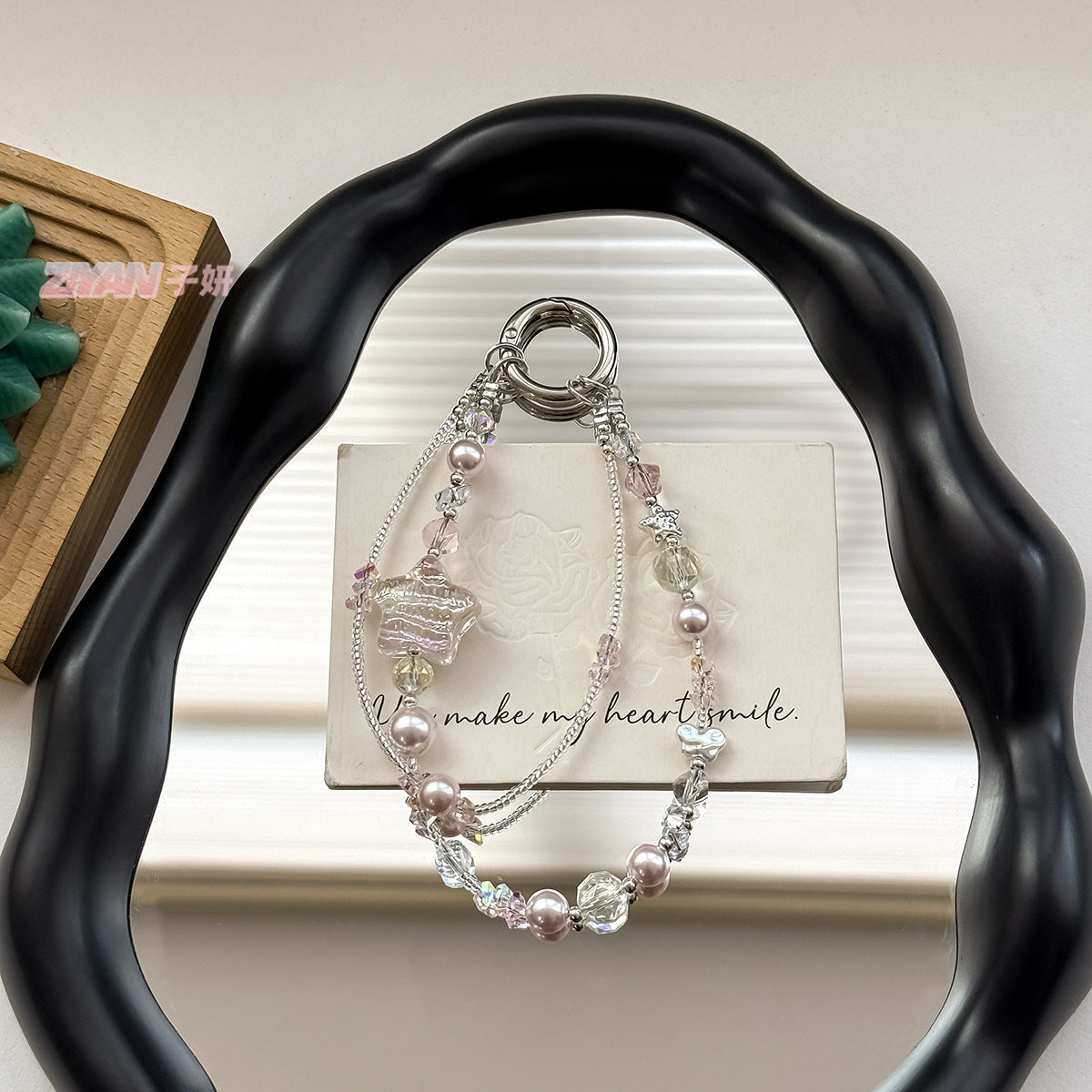 [Colorful Star]Bling Beads Phone Charms Shining Crystal Key Chain Bag Charm