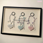 [Shining Heart]Bling Beads Phone Charms Shining Crystal Key Chain Bag Charm