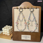 [Double Love]Bling Beads Phone Charms Shining Crystal Key Chain Bag Charm