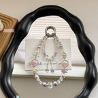 [Double Love]Bling Beads Phone Charms Shining Crystal Key Chain Bag Charm