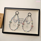 [Double Love]Bling Beads Phone Charms Shining Crystal Key Chain Bag Charm