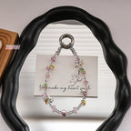 [Bling Bowknot Miss]Beads Phone Charms Shining Crystal Key Chain Bag Charm